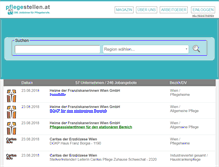 Tablet Screenshot of pflegestellen.at